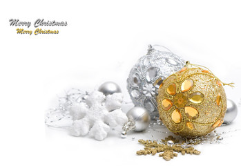 Christmas gold and silver decoration