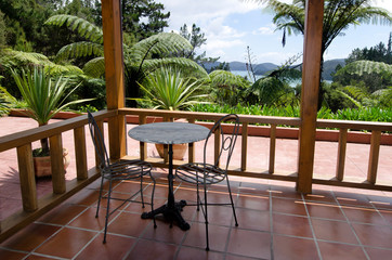 Fototapeta premium Tropical patio