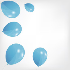 set of colored balloons, vector illustration. EPS 10.