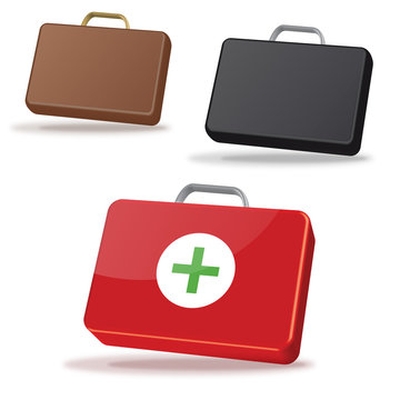valise premier soins, malette et attach&eacute; case