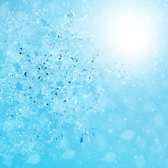 Christmas snowflakes background