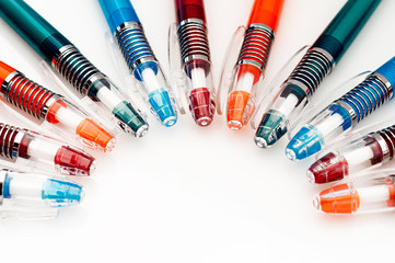 Several pens of colors