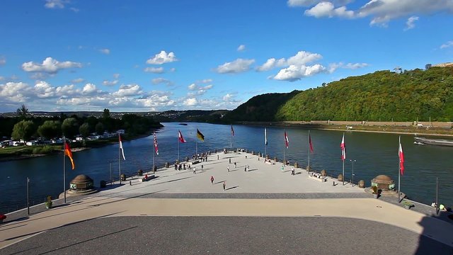 Deutsches Eck Koblenz Timelapse