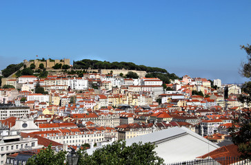 Fototapeta na wymiar Panorama Lizbona, Portugalia
