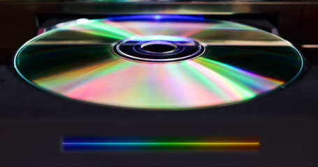 disc in DVD player