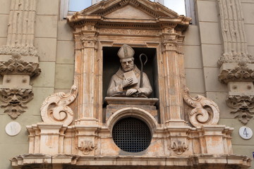 Sculpture of the Catholic priest