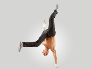 Modern style dancer posing