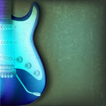 abstract cracked background electric guitar