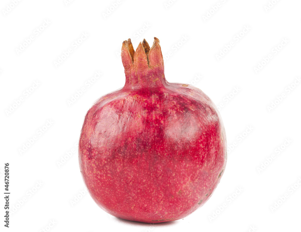 Poster pomegranate fruit isolated