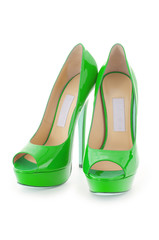 Woman shoes isolated on white