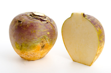 Halbierte Steckrübe