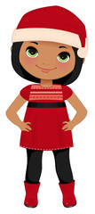 African Xmas Girl