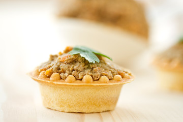 tartlets with paste