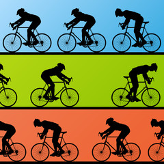Fototapeta premium Cyclist leader winner background