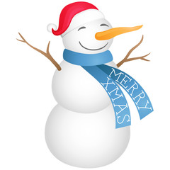 Schneemann, Merry Xmas, Weihnachten, Schal