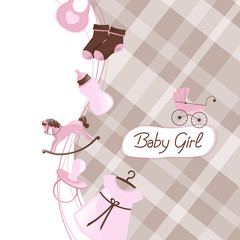 Vector Illustration of a Baby Shower
