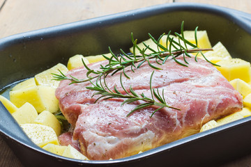 Roast with potatoes