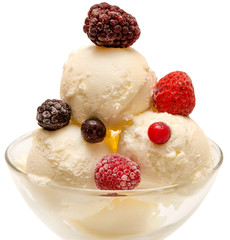 ice cream isolated on white background