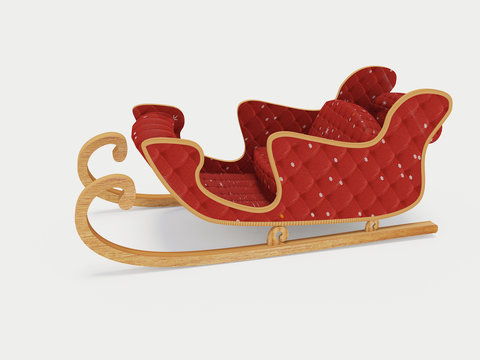 Sled Santa Claus