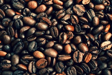fresh coffee beans background