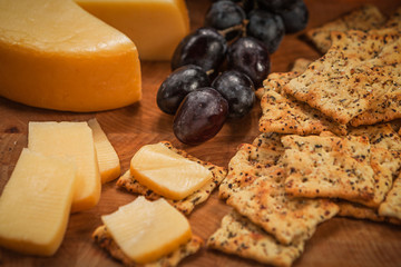 Cheese, Crackers and Grapes
