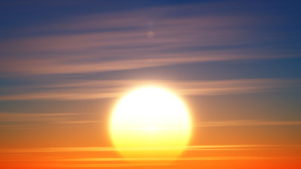 Obraz premium 日の出