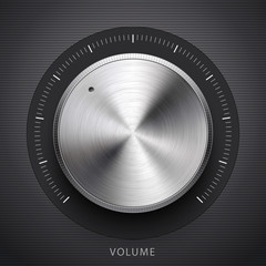 Technology volume button with metal texture - 46733239