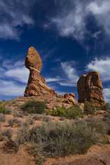 Fototapeta na wymiar Balanced Rock in Arches National Park