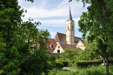 Fototapeta na wymiar Kirche in Iphofen