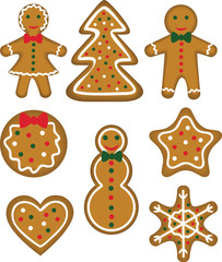 Christmas cookies set