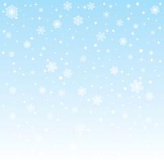 christmas frozen background with snowflakes