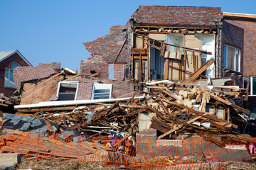Hurricane Sandy destruction