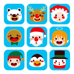 Christmas Character Faces