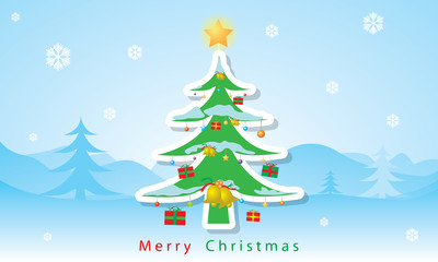 Christmas card vector
