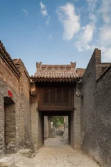 Keuken spatwand met foto ancient local-style dwelling houses in China © lujing
