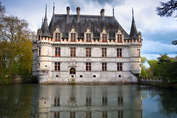 Obraz premium Azay-le-Rideau castle, Loire Valley, France.