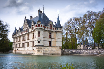 Fototapeta premium Azay-le-Rideau castle, Loire Valley, France.
