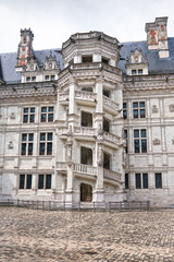 Fototapeta na wymiar Royal Chateau de Blois. One of the chateau on Loire in France