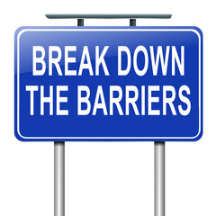 Break down the barriers.