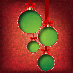 Christmas Balls (cut the textile) - 46743296