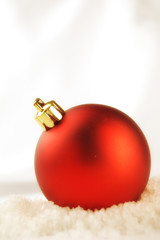 Seasonal background with Christmas decorations