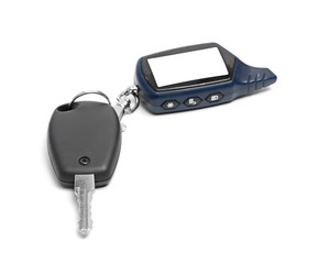 remote car key isolated on white background