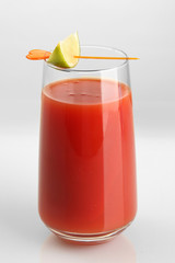 Bloody Mary cocktail isolated on white