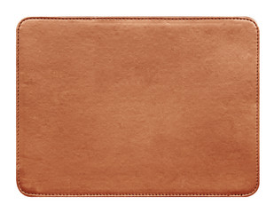 Leather jeans label material