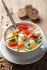 chicken soup with vegetables