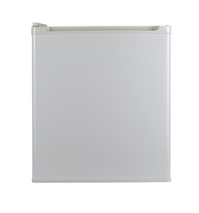 White refrigerator. Isolated over white with clipping path