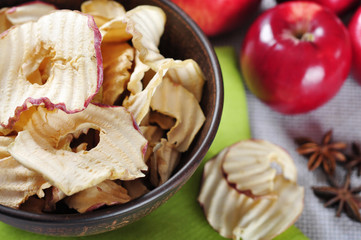 Dried apples chips