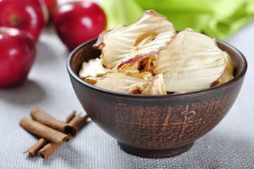Dried apples chips