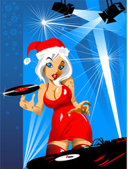 santa girl dj