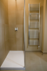 Shower and radiator